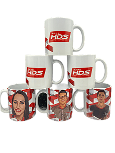 Caneca de Porcelana Branca