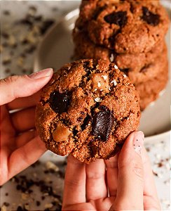 Cookies gotas de chocolate - vegano, sem glúten, sem lácteos