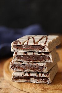 Barra de Chocolate Recheada Cookies'n Cream - Zero açúcar, vegano, sem glúten, sem lácteos