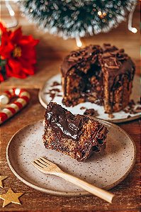 Chocotone recheado com Brigadeiro - vegano, sem glúten, sem lácteos