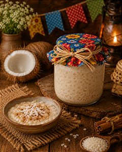 Canjica de Coco (500 g) - vegano, sem glúten, sem lácteos