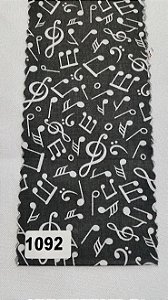 Tricoline Estampada Notas Musicais \ Igaratinga \ 50 x 150 cm
