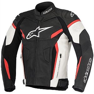 Jaqueta Alpinestars GP Plus R V2 Preto/Branco/Amarelo Fluor (Couro) -  Flavio Motos