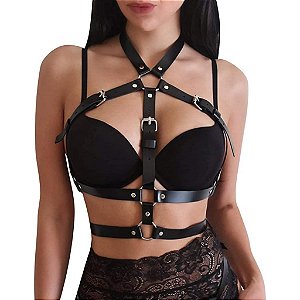 Cinto Suspensório Sutiã Busto JENIFER - Arreio Feminino - Arnês - Submission Slim