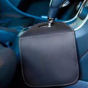 Lixeira Automotiva Porta Lixo Couro Reforçado Universal