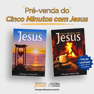 PRÉ-VENDA - Devocionário Cinco Minutos com Jesus 2025