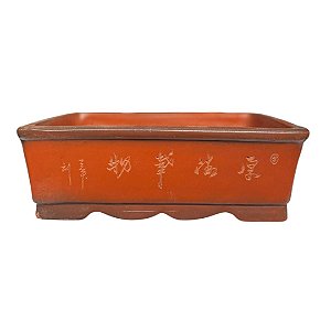 Vaso retangular chinês 33x24x11