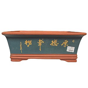 Vaso retangular azul 45x35x16