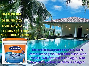 CLORO DICLORO 10 KG - HIDROAZUL PARA PISCINAS