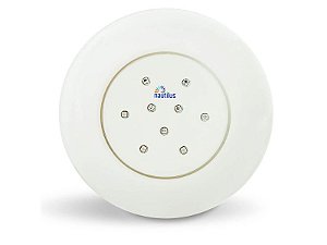 LUMINARIA LED BRANCO FRIO 9W 12V CORPO BR 125MM P/PISCINAS - ROSCA FIX. BSP NAUTILUS