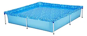 Piscina Infantil Quadrada Estrutural Pvc 1500 Lts - Mor