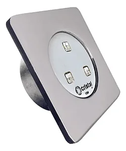 LED (LUMINARIA) BRANCO MORNO 10W 12V INOX 316 50MM P/PISCINAS - CRISTAL LED INOX