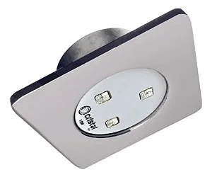 LED (MINI QUADRA) BRANCO FRIO 10W  INOX 316  50MM P/PISCINAS - CRISTAL LED INOX