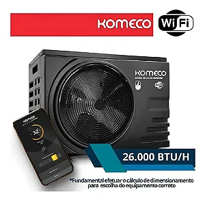 AQUECEDOR FULL INVERTER KOMECO KOBC 025QC PARA PISCINAS - BAIXO CONSUMO DE ENERGIA (CLASSIFICAÇÃO A) SILENCIOSO - CONEXÃO COM WIFI - O MAIS BARATO E TOP DO MERCADO