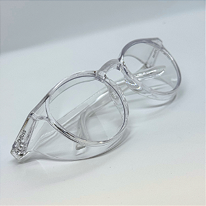 ÓCULOS  ARMAÇÃO OVAL TRANSPARENTE