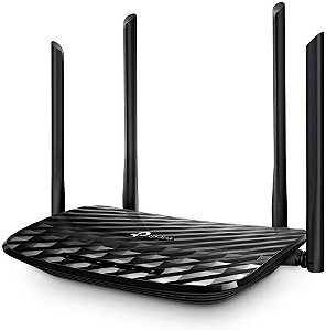 ROTEADOR WIRELESS TPLINK ARCHER C6 DUAL BAND AC1200 10/100/1000 4 ANTENAS