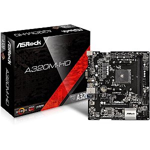 PLACA MÃE ASROCK A320M-HD AMD AM4