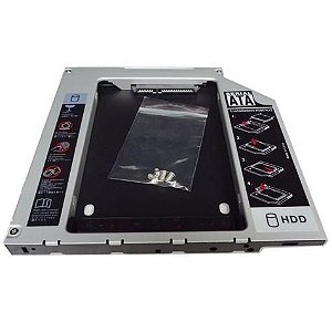 ADAPTADOR HDD SSD CADDY PARA NOTEBOOK SATA/SATA 12,7MM