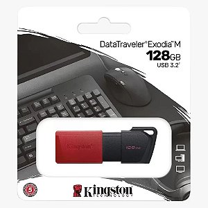 PEN DRIVE KINGSTON DATATRAVELER EXODIA M 128GB USB3.2 DTXM128GB