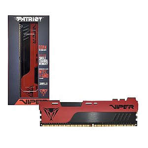 MEMÓRIA DESKTOP PATRIOT 8GB DDR4 3200MHZ CL18 12V VIPER ELITE 2 PVE248G320C8