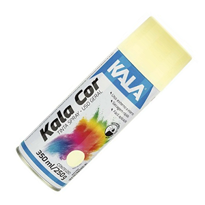 Tinta Spray Bege Kala Color Uso Geral 350ml Kala Aerossol Secagem Rápida Gesso Cerâmica Aerosol
