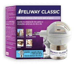 Feliway Classic Ceva Difusor Elétrico 110v + Refil 48 Ml