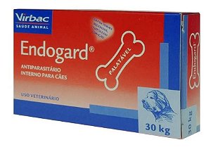 Endogard Vermífugo Cães 30kg  Cartela 6 Comprimidos - Virbac