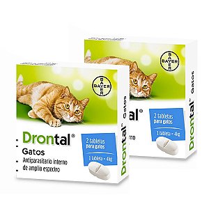 Vermicida Drontal Para Gatos  - 4 Comprimidos