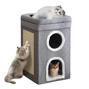 Casa Cama Arranhador para gatos 3 andares