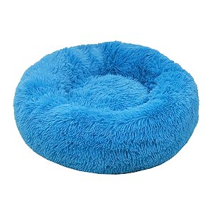 Cama Nuvem Pelúcia Pet Redonda Cachorros e Gatos 60cm