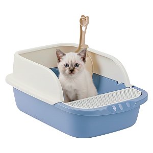 Caixa Aberta para Areia Banheiro de Gato Conforto Higiene - M