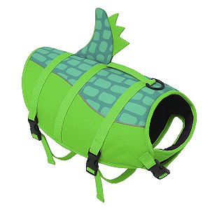 Colete Salva-Vidas Boia Flutuante para Atividades Aquáticas com Animais Cachorro e Gato Resistente à água (GG)