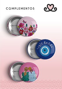 Bottons sorte na vida (Coleção Todos os Sonhos do Mundo) - Pacote com 3 cartelas