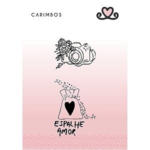Carimbo espalhe amor (Coleção Todos os Sonhos do Mundo) - Pacote com 3 unidades