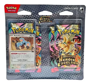 Komala - Heróis Excelsos - Blister Quádruplo Megaevolução - Pokemon TCG