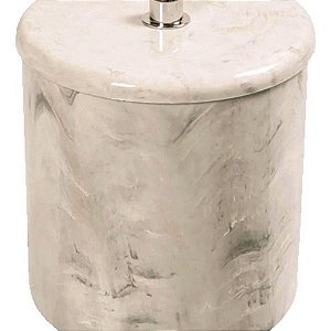 Cesto Multiuso Com Tampa 6l Bege Marmorizado Ct4 Bg Astra