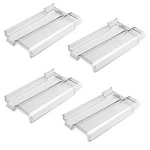 Kit Caixa 10 Telhas Romana Injetada Transparente 40x21 Cersan