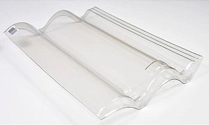 Kit 10 Telha Transparente Coppo Veneto Eurotop 42,5 x 33 Lubian