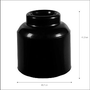 Capa Para Botijão De Gás Em Polipropileno Preto 13kg Astra