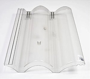 Kit 40 Telhas Transparente Coppo Veneto Injetada 42,5X33 Lubian