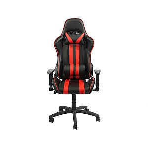 Cadeira de Escritório Gamer Ergonômica Reclinável 180° Preta e Vermelho