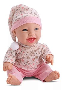Boneca Articlada Bebê Recém Nascida Baby Soninho Mini