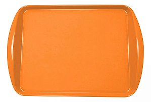 Kit 10 Bandeja Restaurante Self Service Fast Food 44x30 Cor Laranja