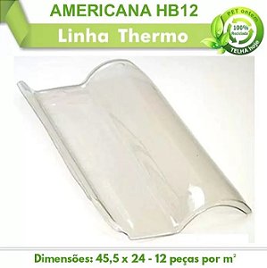 Telha Translucida Americana HB12 45,5x24 Lubian