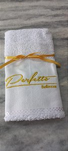 Toalha Branca Lavabo Bordada Presente