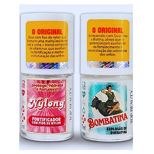 Top Beauty 2 Bases Nylong Fortificador Unha