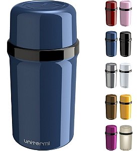 Garrafa Térmica Unitermi Fano 250ml Tampa Copo Portátil Cabe na Bolsa