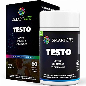 Suplemento Testo Manutenção Testosterona Magnésio Zinco 60 Cápsulas