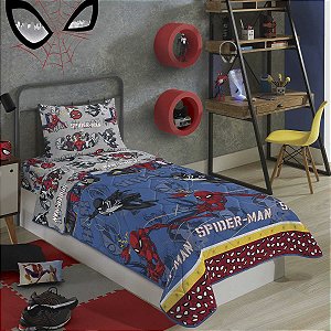 Colcha Solteiro Matelassê Lepper Spider Man Homem Aranha Dupla Face - Japa  Vendas