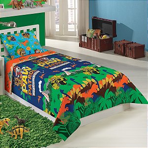 Jogo de Cama Lepper Patrulha Canina Menino Lençol Fronha 3 Peças